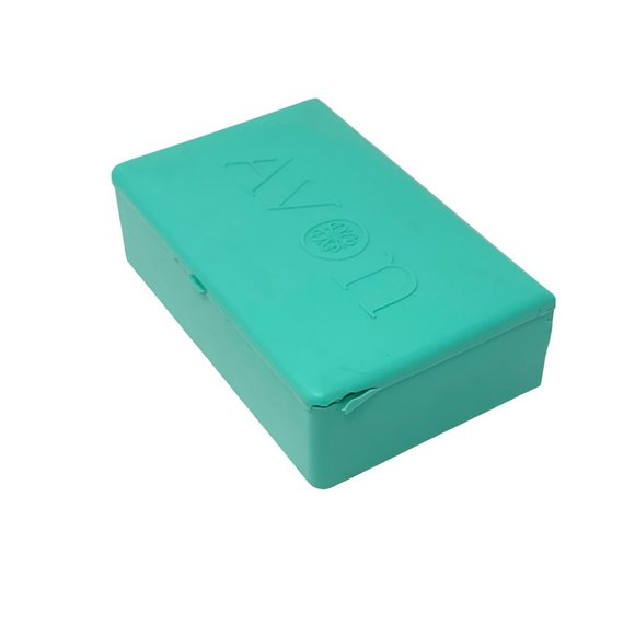 Vintage Avon Lipstick Samples Demonstration Case RARE Tiffany Blue Turquoise Box - Picture 7 of 10